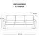 thumbnail image 4 of Sofa Velvet Livorno 3 Cuerpos Verde, 4 of 5