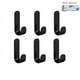 thumbnail image 2 of 6pcs Multi-purpose Wall Organizer Hook Behind-door Key Cloth Hanger Hook Bathroom Robe Towel Holder Rack Kitchen Hardware Shelf Hook, 2 of 5