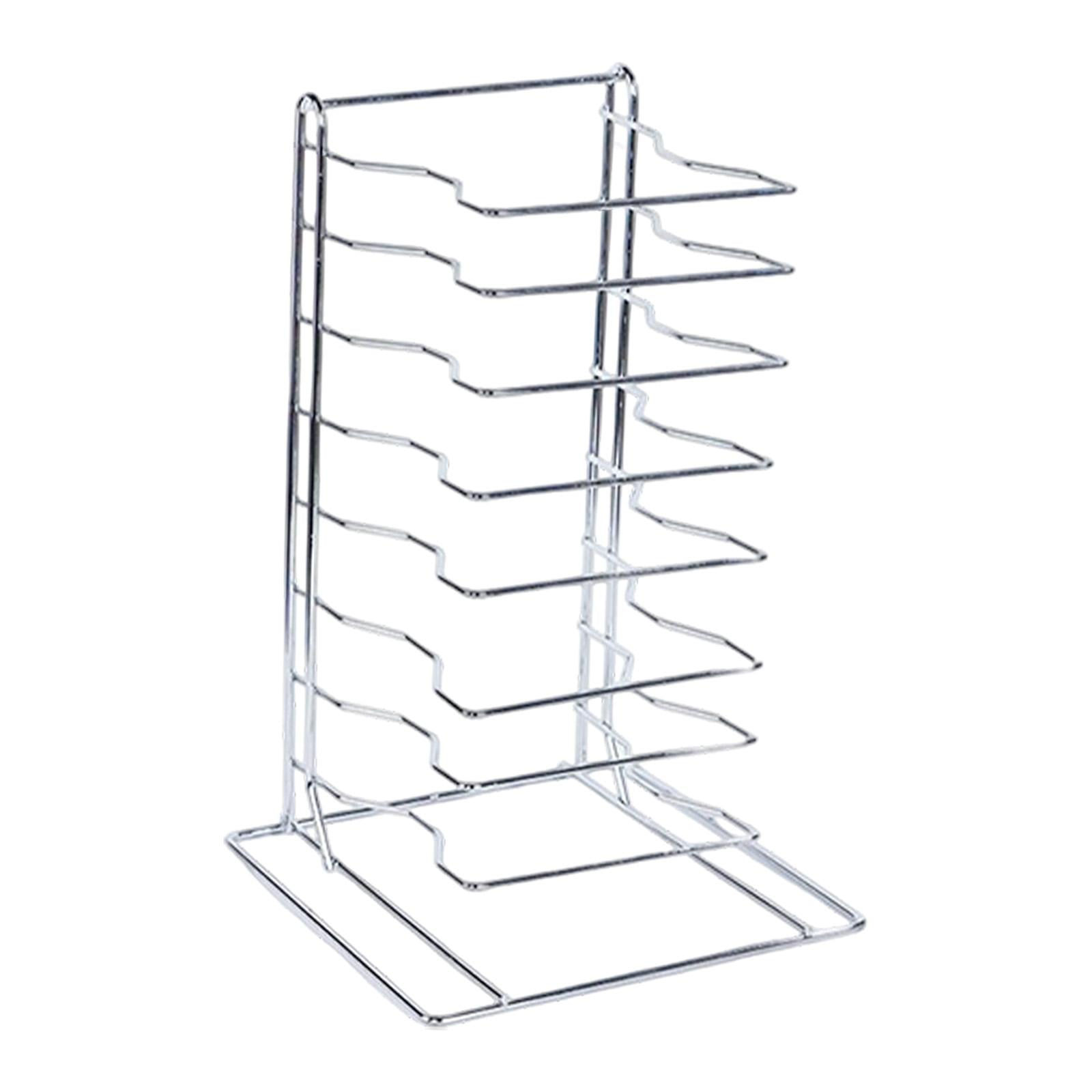 Bothyi - Rejilla Para Pizza, Elevador De Bandejas Para Pizza, Rejilla De Enfriamiento Portátil Para Mesa De Buffet, Hotel, Hogar, 8 Niveles