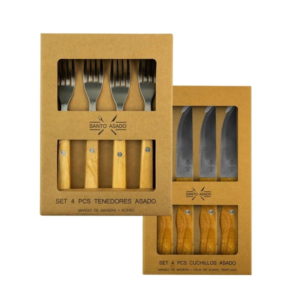 Set de Cubiertos para Asado Lyn 8 pzs