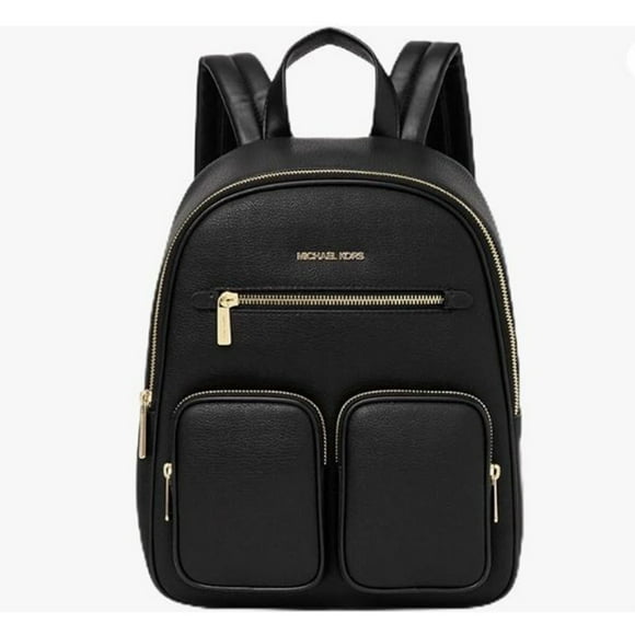 Michael Kors Womens Medium Zip Pocket Backpack Negro