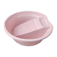 Magideal - Lavabo Para Lavandería, Lavabo Compacto Con Lavabo Integrado Para Lavandería, Lavadero Para Blusas Camiseras, Pantalones Para Exteriores Rosa