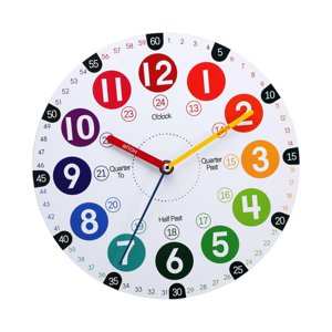 Bothyi - Reloj Analógico Silencioso Para Niños Que Aprende A Contar Fácilmente Para Aulas Escolares Y Dormitorios