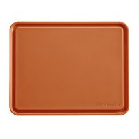 Tabla De Cortar Kitchenaid Classic De Plástico De 11 X 14 Pulgadas, Color Naranja