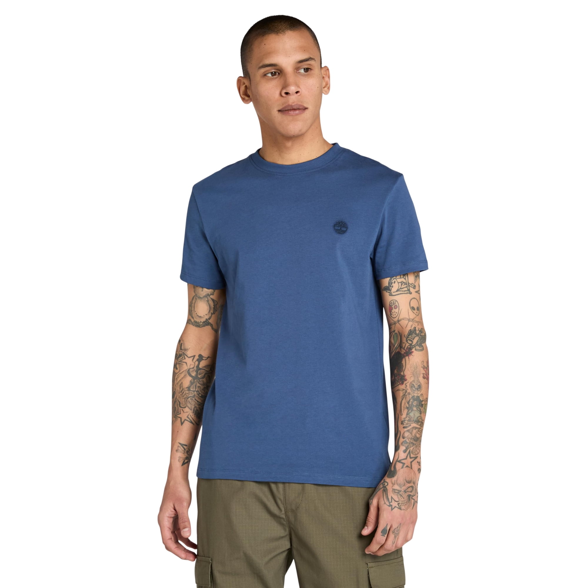Camiseta Timberland Dunstan River Para Hombre Oceana Azul Talla Xs