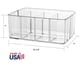 thumbnail image 5 of Organizador StorI rectangular de plástico transparente de 5 compartimentos, 5 of 9