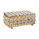 thumbnail image 1 of Caja De Joyería, Caja De Regalo De Recuerdo, Caja Organizadora De Baratijas Preciosa Rectangular Para Mujer, Color Dorado, 1 of 3
