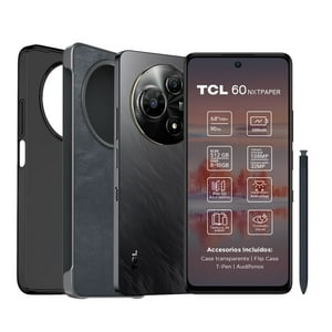 Smartphone Tcl 60 Nxtpaper 512Gb + Lápiz + Flip Case Negro