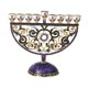 thumbnail image 2 of Menorah Pintado MENORAH CANTELABRUM RELIGIONES 9 RAMA DE REGALO DE FIESTA, 2 of 5