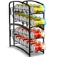 thumbnail image 1 of Estante dispensador de latas de bebidas Auledio, apilable, negro (paquete de 2), 1 of 7