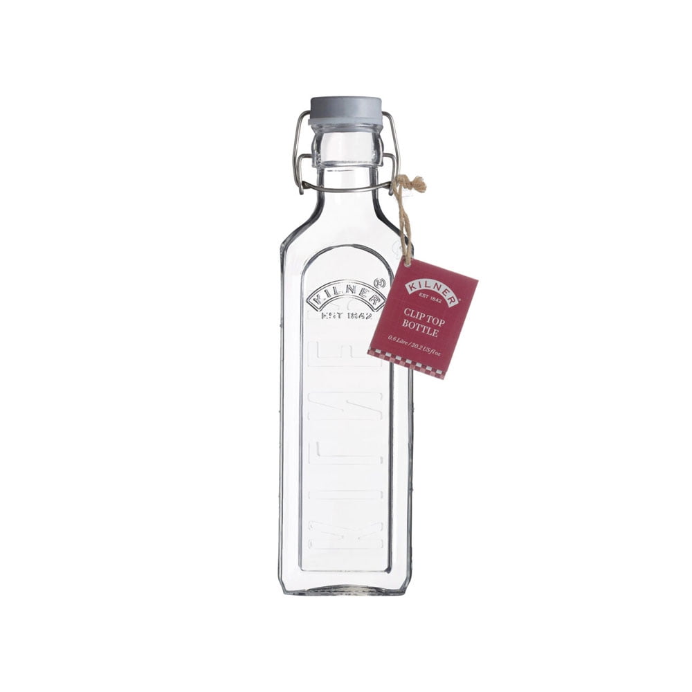 Kilner - Botella Tapa Gris Con Cierre Clip 0.6lt