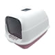 thumbnail image 1 of Caja De Arena Para Gatos Grande Con Tapa Totalmente Cerrada Con Puerta Inodoro Para Gatos Reutilizable Fondo Rosa, 1 of 6
