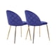 thumbnail image 1 of Pack 2 Sillas Sitiales Nordic Felpa Gold - Azul, 1 of 3