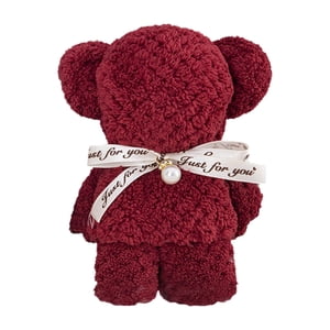 Bothyi - Animales Oso Toallas Toalla De Ducha Suave Toalla De Baño Para Fiesta En Casa Baño Rojo