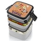 thumbnail image 4 of Pizza Tower Fiambrera de Doble Capa, Contenedor de Almuerzo Portátil Apilable, Almacenamiento de Alimentos Hermético a Prueba de Fugas, 1000ml, 4 of 6