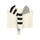 thumbnail image 1 of INSPIRE CHIC Bufanda de Moda Casual Multicolor con Rayas para Mujer, Envolturas de Suéter de Punto Anudado para Viaje Oficina Talla Única Crema, 1 of 6