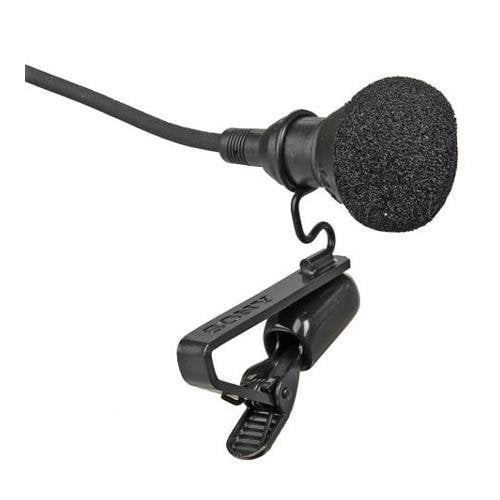 Micrófono Lavalier Electret de Condensador Sony ECM-44BPT Negro