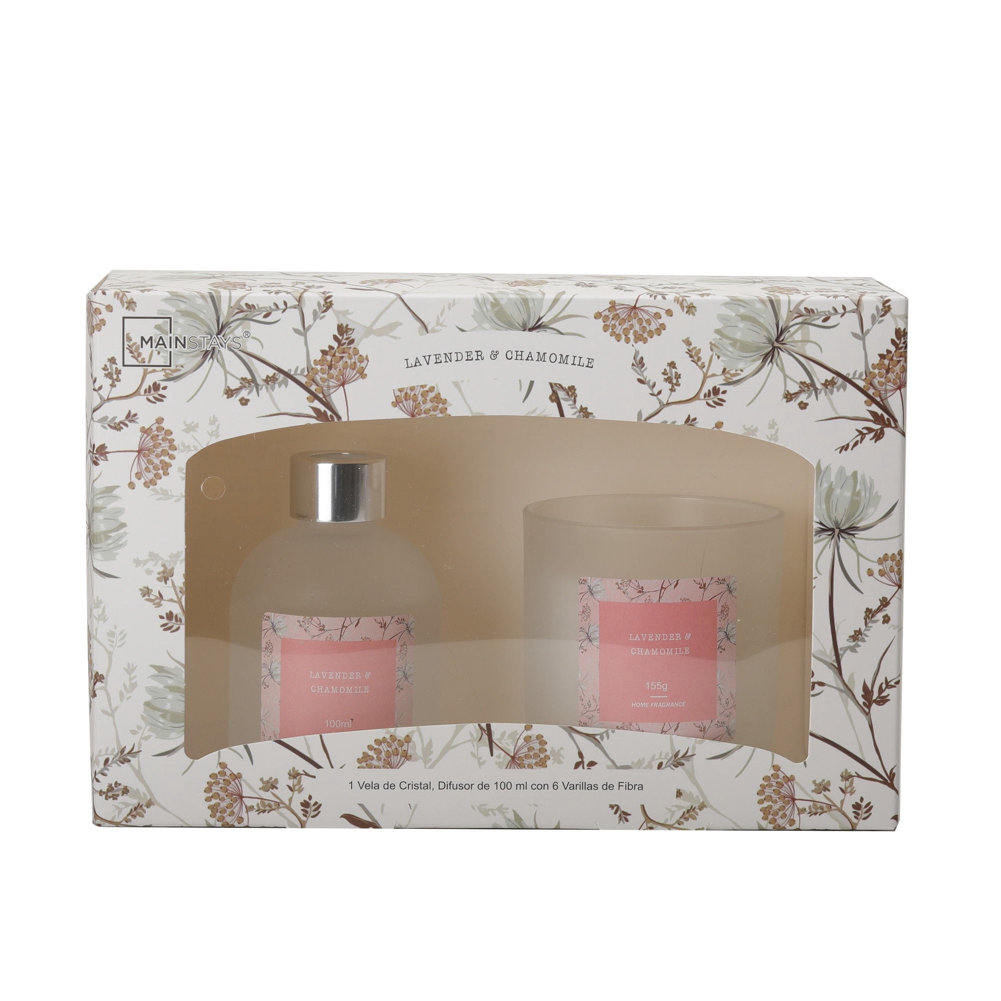 Set Velas Lavanda,manzanilla 8.6x7.6cm Mainstays