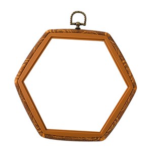 Bothyi - Marco De Aro De Bordado, Marco De Bordado Artesanal Para Coser Y Colgar, 18,5X21Cm