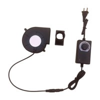 Magideal - Soplador De Barbacoa Mini Soplador Ajustable Bomba De Aire Parrillas De Cocción Ventilador Portátil Dc 12V Para Acampar Al Aire Libre Estufa De Carbón Conjunto A