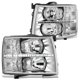 thumbnail image 1 of Faros delanteros DNA MOTORING Silverado 07‑14 Cromo/Transparente, 1 of 6