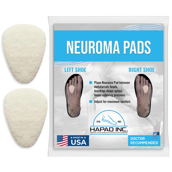 Plantilla HAPAD para Neuroma de Morton – Almohadillas de lana 3 cm (1 par)