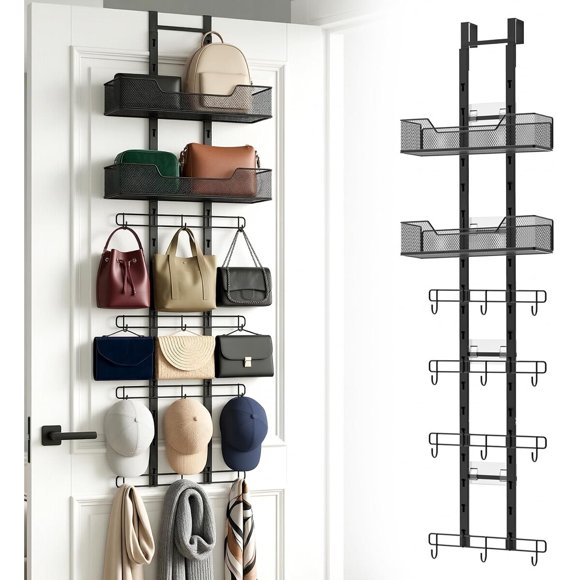 Organizador de Carteras Oslora para Puerta de 35 lb con 12 Ganchos