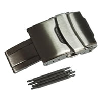 Ioensy - Cierre De Correa De Reloj Conector De Correa Plegable De Mariposa De 20 Mm Y 22 Mm Para Hombres Y Mujeres