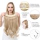 thumbnail image 4 of Xiao Hua Extensión de Cabello con Alambre de Línea de Pesca invisible, Fibra Sintética Larga Ondulada Rizada, Extensión de Cabello Estilo Diadema Ajustable, Adecuada para Mujer, 16 inch Castaño, 4 of 4