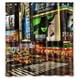 thumbnail image 1 of Cortina de ducha de baño con ganchos, diseño de Broadway nocturno de Nueva York, 167 x 183 cm, 1 of 3