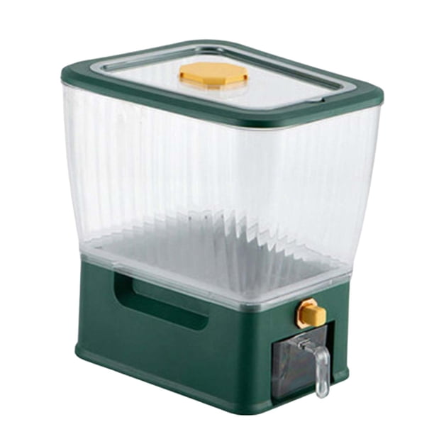 Contenedor De Almacenamiento De Arroz Con Tapa Organización De Despensa Para El Hogar Y La Cocina Verde