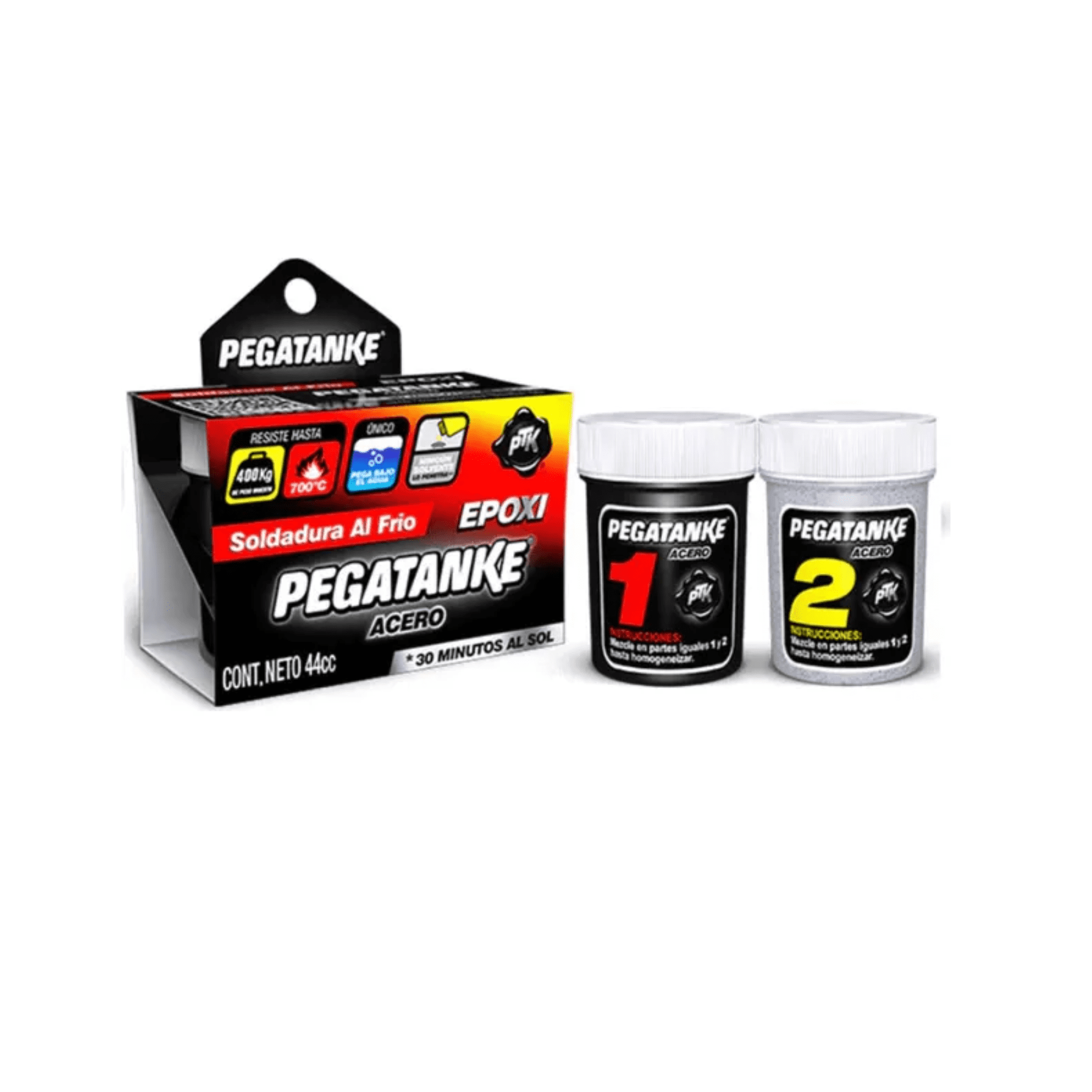 Metalfer - Pegamento Líquido Pegatanke Epoxy Acero Reparación Metales