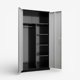 thumbnail image 3 of Armario Metalico 2 puertas con repisas y barra colgar - Linea Black & Gray FC-05, 3 of 7