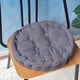 thumbnail image 1 of Xiao Hua Cojín circular para Silla de Comedor Gris Oscuro -1 Pieza, Diámetro 17.72 Pulgadas, Altura 3.54 Pulgadas, Cojín tatami Suave, Adecuado para Cojín de Silla de Comedor de Cocina, Terraza y, 1 of 4