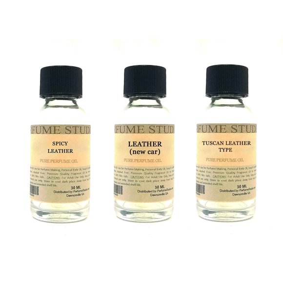 Set de aceites aromáticos Perfume Studio 3 x 30 ml, aromas a cuero