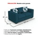 thumbnail image 3 of Sofá 3 Cuerpos XL Con Resorte Estructural Palazzo Chenille Azul Petróleo, 3 of 3