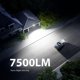 thumbnail image 3 of Luz LED de seguridad Onforu 75W con sensor de movimiento 7500LM, 3 of 8