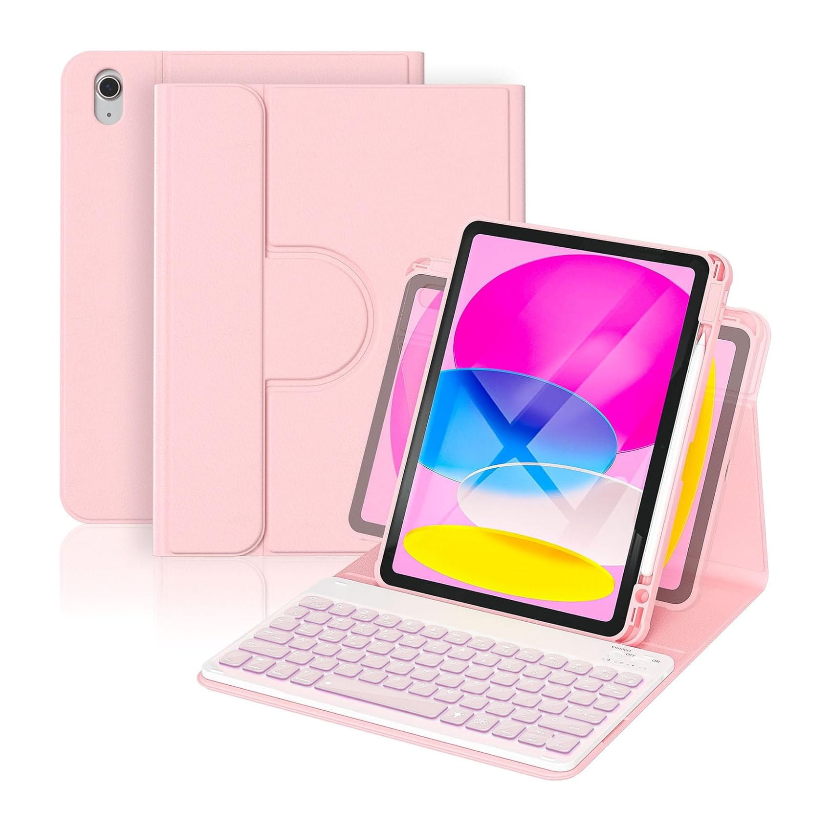 Gisul Tecnologia - Carcasa Funda 360° Con Teclado Para Ipad 10ma Gen / 11va A16