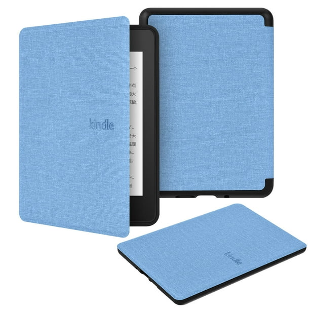 Funda GANGXUN de Tela con Carcasa Suave TPU para Kindle Paperwhite6 – Modo Automático, Antigolpes, Diseño Ligero