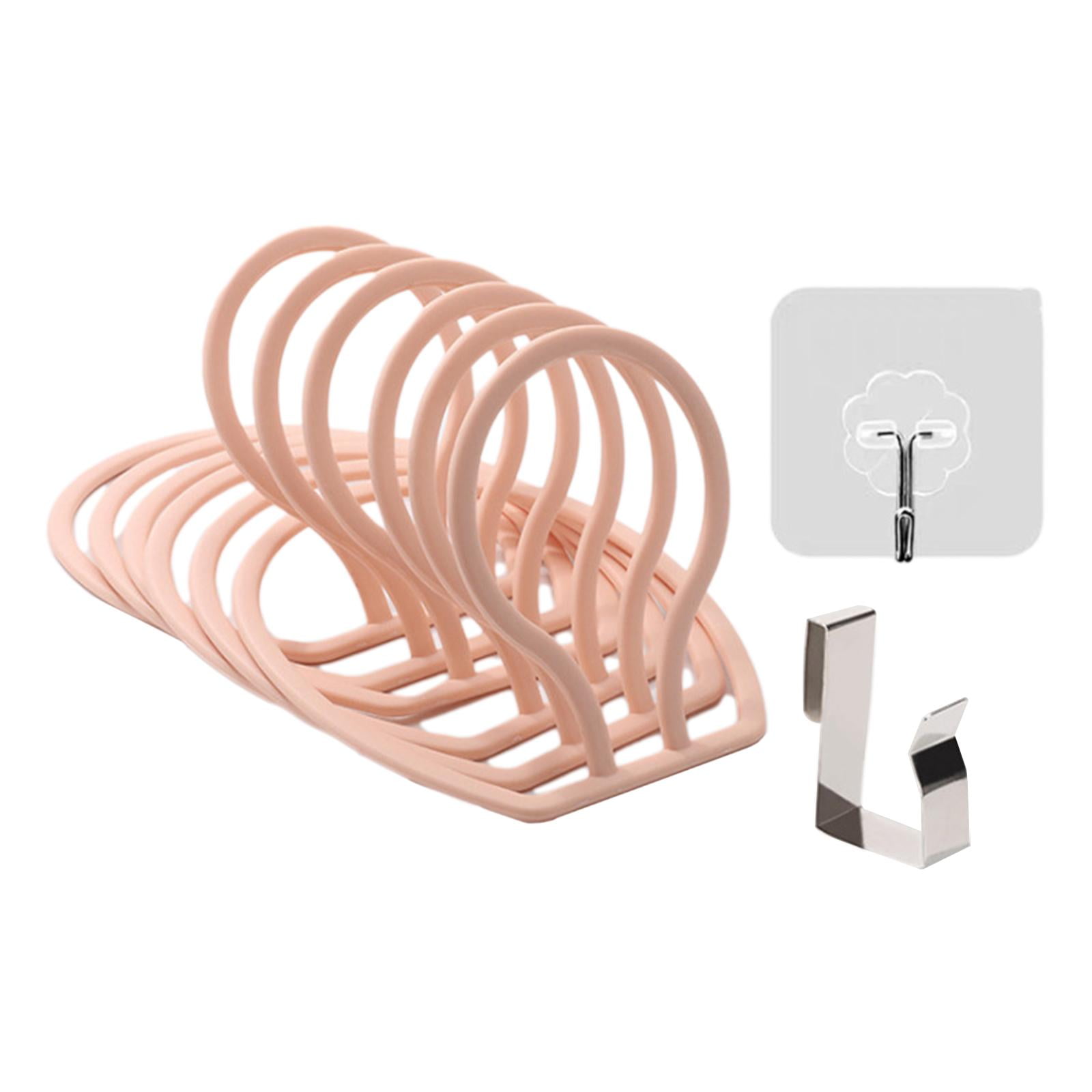 Magideal - Organizador De Sombreros Montado En La Pared Estante De Exhibición Multipropósito Pounch Ahorro De Espacio Libre Colgador De Pared Estante De Bufanda , Rosado B-rosa