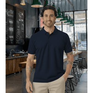 T-World - Polera Polo 60% Algodón Manga Corta Hombre Azul