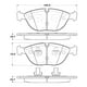thumbnail image 2 of Pastillas Freno para auto Audi TT Quattro 1999-2006 Delantero, 2 of 3