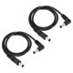 thumbnail image 1 of Uxcell Cable de Extensión de Alimentación de CC de 2 Pies 5.5mm x 2.1mm Macho a Macho, 2 Adaptadores de Cable de Ángulo Recto de 90 Grados, Negro, 1 of 4