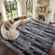 thumbnail image 1 of ALFOMBRA simpWalnut 244 × 152 cm negro tie‑dye esponjosa, 1 of 8