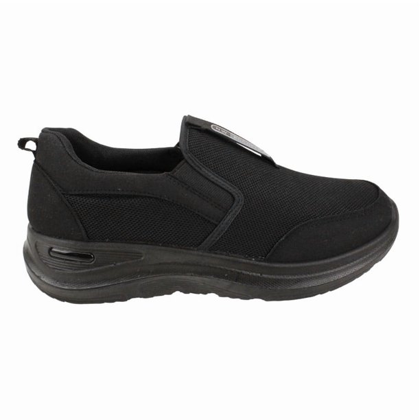 Zapatilla New Walk Mesh Confort Slip On Negra
