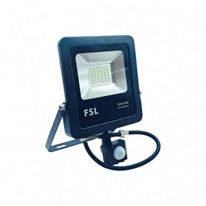 Reflector Led 30W Con Sensor De Movimiento Luz Fría 6500K | Proyector Exterior Fsl