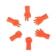 thumbnail image 3 of 6 Uds Agujas De Tejer Cubierta De Punto "piedra-tijera-papel'' Dise?o Naranja, 3 of 5