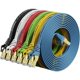 thumbnail image 1 of Cable Ethernet CableGeeker Cat 7 de 3 m, plano, blindado, paquete de 6, 1 of 7