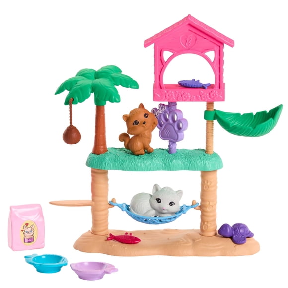 Set de Juego Barbie Mundo Mascotas para Gatitos, 9 Piezas