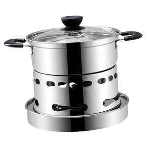 Ioensy - Calentador De Alcohol Para Plato De Frotamiento Individual Para Viajes En Interiores, Picnic, Senderismo, 18 Cm